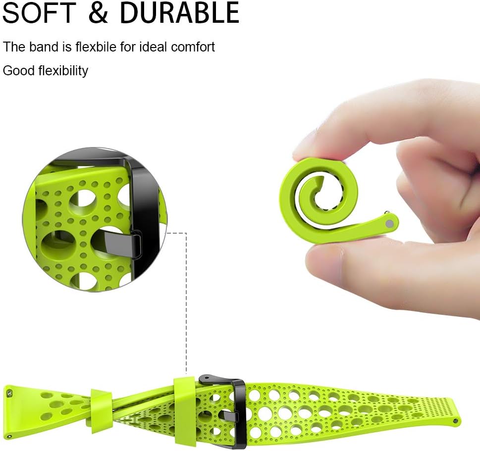 EIGIIS K55 Smartwatch Bands, Silicone Replacement Wristbands with Metal Buckle for KOSPET TANK T1 PRO/EIGIIS K22