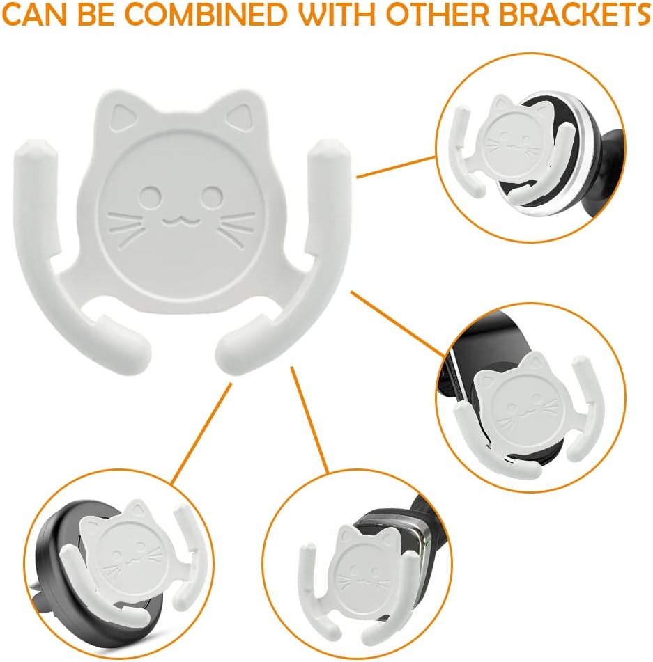 Multi-Surface Holder Car Mount 3 Pack, Compatible with PopSocket Grip Holder, Strong Adhesive Sticky Pad for Home Office