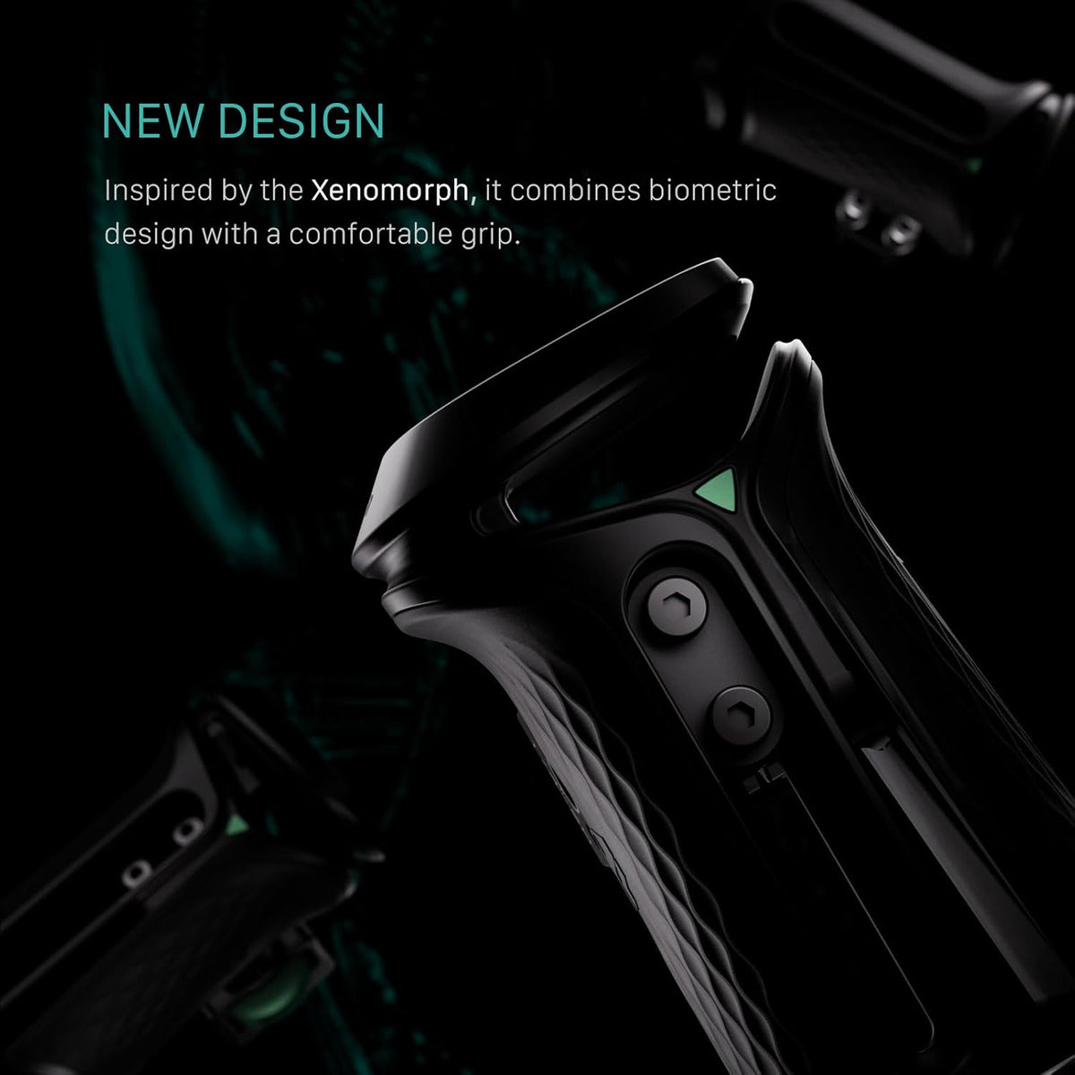 Tilta Xeno Side Handle for Filmmakers & Cameras - Titanium Gray | Secure Connection & Helps Prevent Rotation | Adjustable Height | Textured Silicone Grip | Convenient Assembly (Dual 1/4″-20)