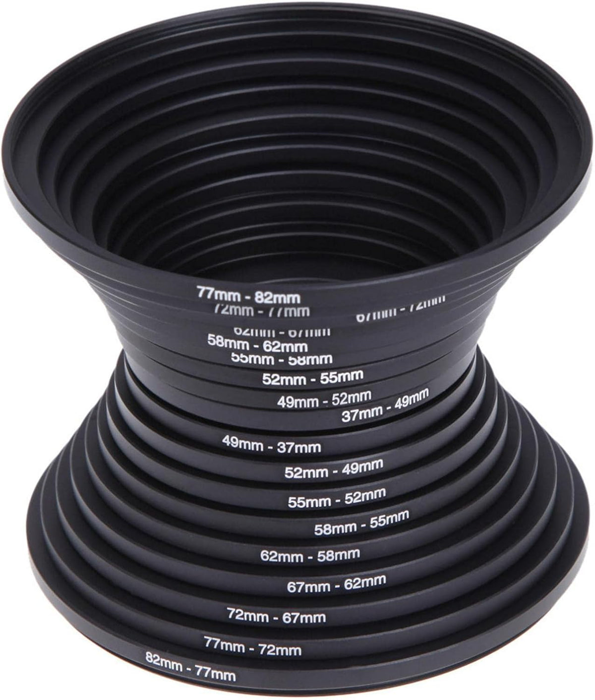 ELEGICKLIP 18Pcs 67-82mm Set Metal Step Up Down Filter Ring Adapter Compatible with Digital SLR Camera Lens Accessories