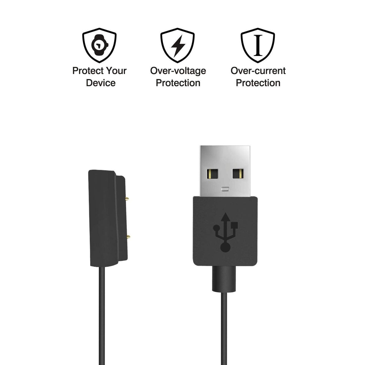 HW706 HW807 /HW702 CooSpo Replacement USB Charger Charging Cable for Heart Rate Monitor Armband /