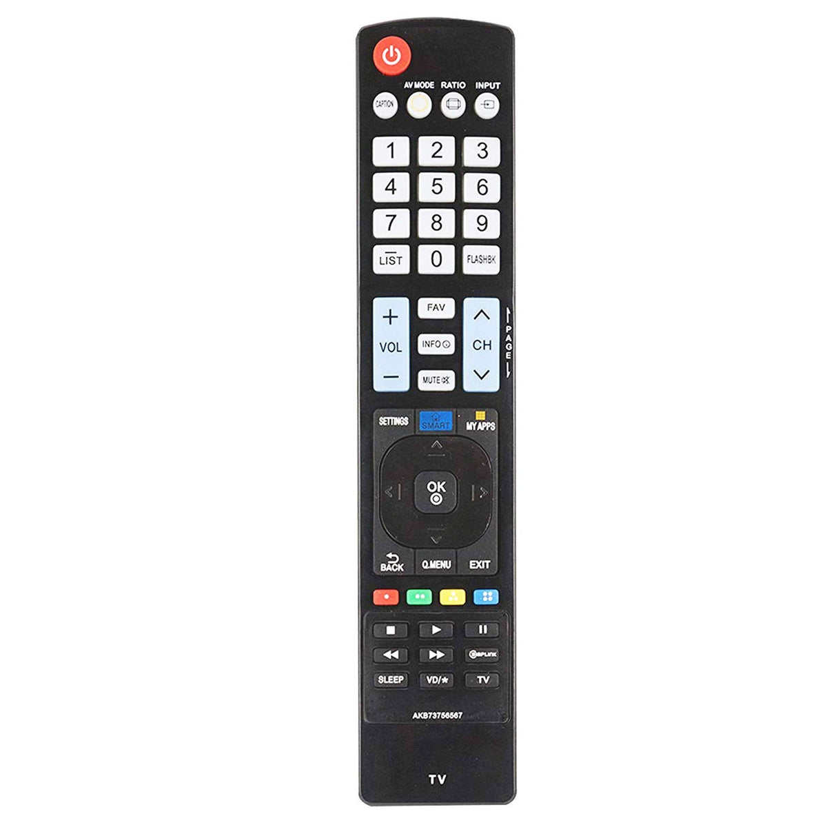AKB73756567 Replace Remote Control fit for LG LED LCD Smart TV HDTV 32LB5800 39LB5800 40UB8000 42LB5800 47LB5800 47LB6100 49UB8200 50LB6100 55LB5800
