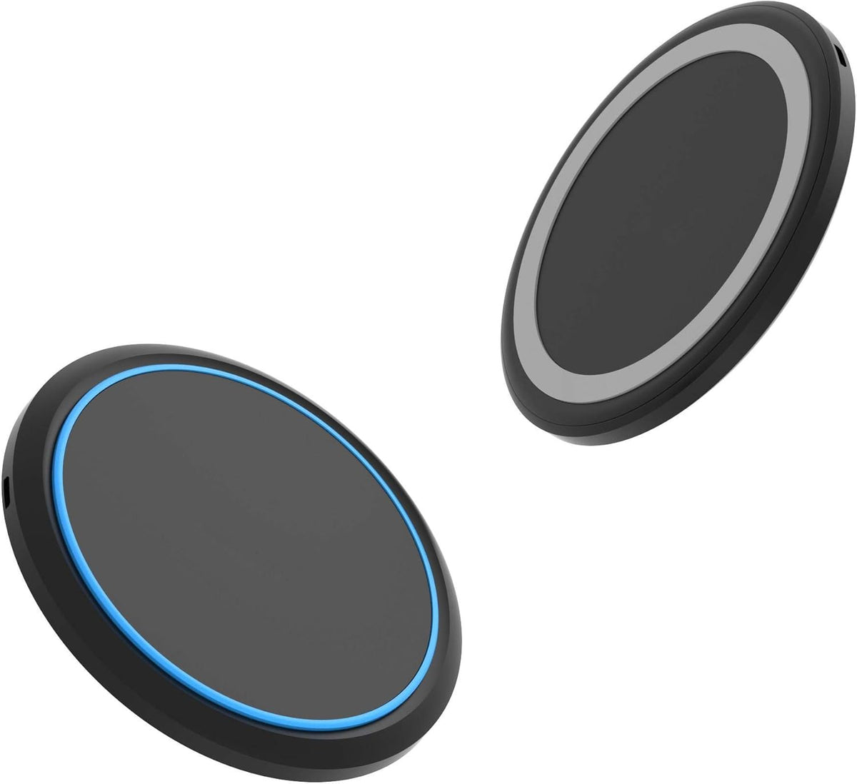 BoxWave Charger SwiftCharge PowerDisc Wireless Charger (15W) Compatible with Doogee S96 Pro - Jet Black Qi Wireless