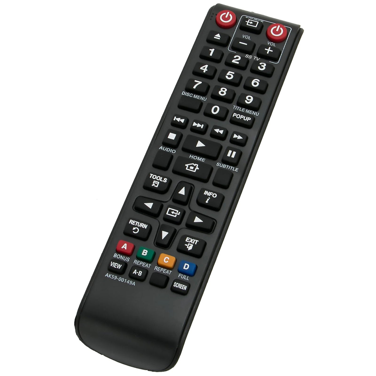 AK59-00149A Replacement Remote Control fit for Samsung BLU RAY DISC Player BD-ES5000 BD-ES5300 BD-F5100 BD-FM57C BD-HM59 Blu-ray Player
