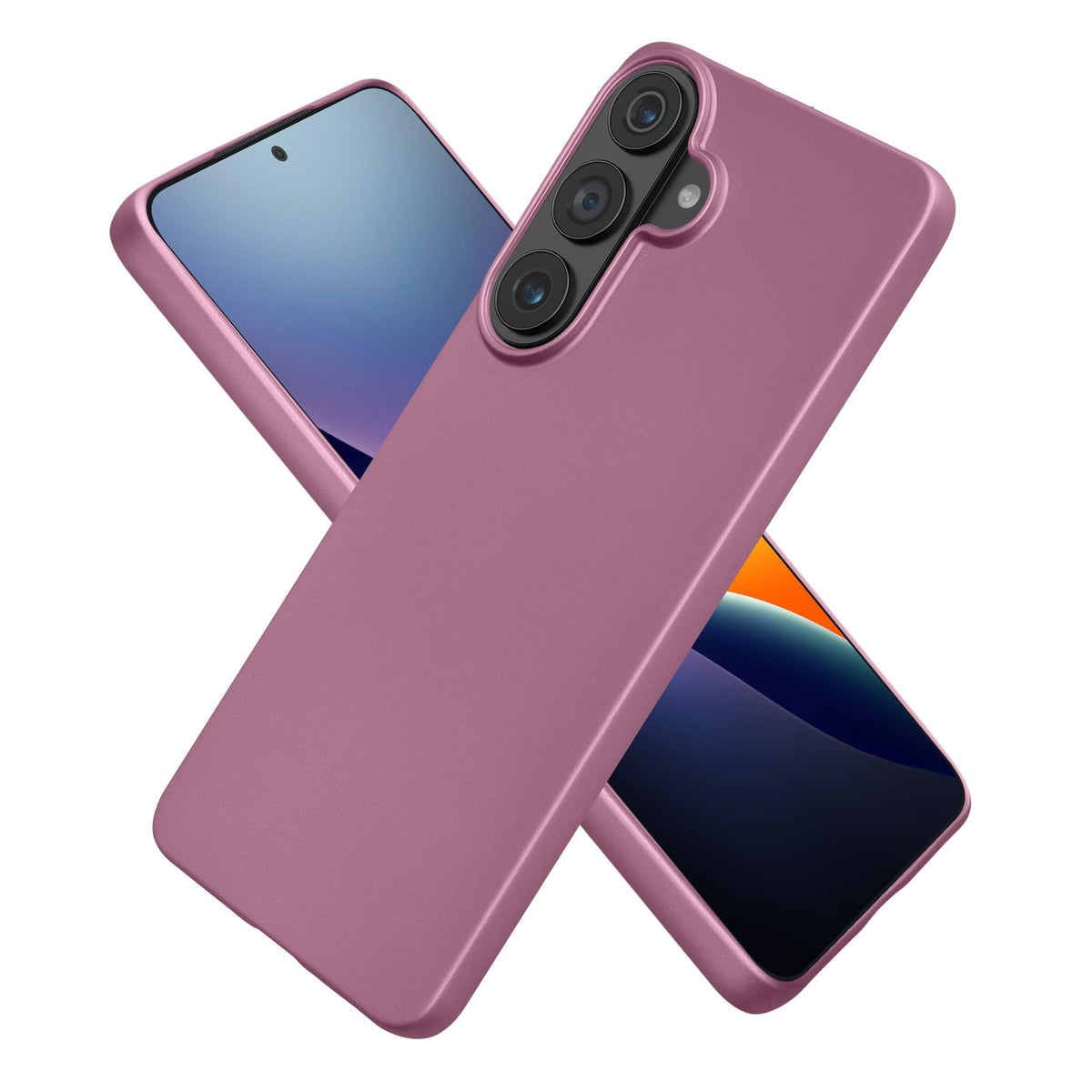 Kwmobile Case Compatible With Samsung Galaxy S26 Plus Case - Soft Slim Metallic Tpu Silicone Cover - Metallic Lavender