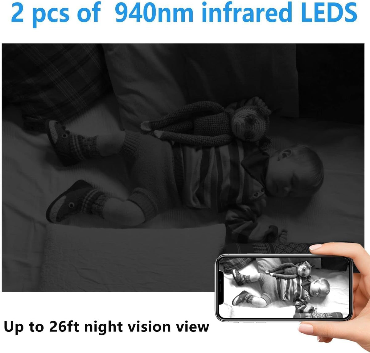 Smallest WiFi Camera, HD1080P Wireless Portable Camera with Night Vision, Motion Detection, Cloud Storage