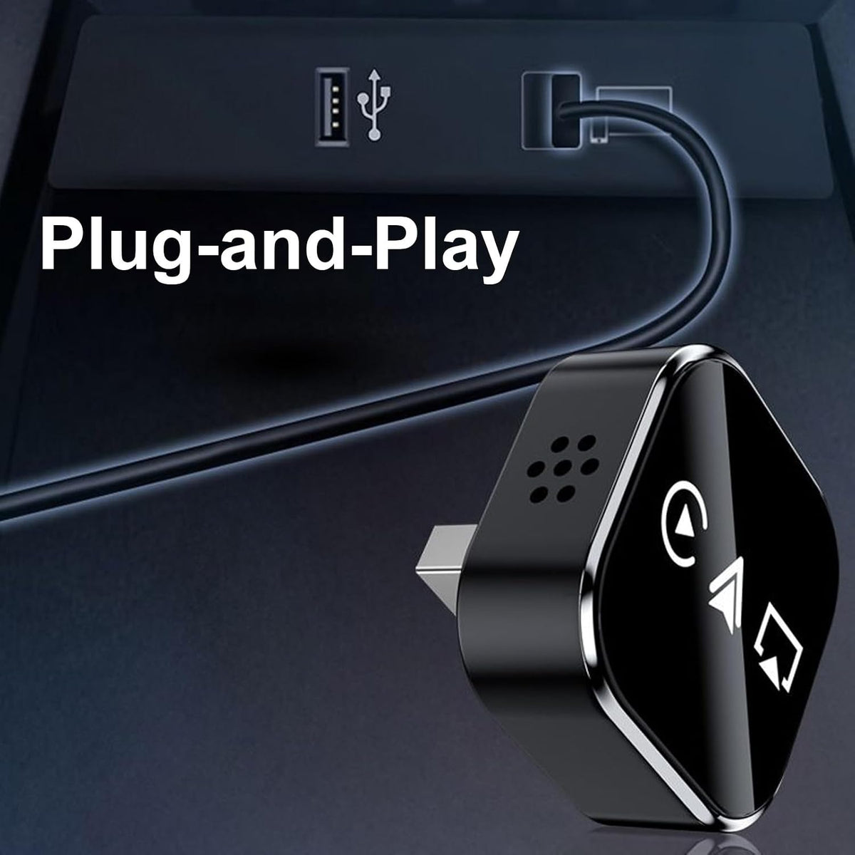 Generic Car Screen Mirroring - Wired Wireless Adapter, Device Player with Connection, Media Casting Tool, Vehicle