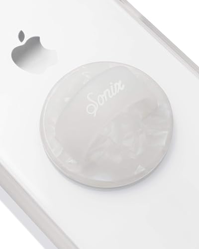 Sonix Silicone Phone Ring - Pearl Tort, White