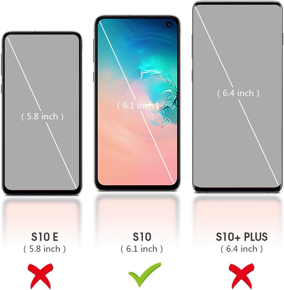 Abitku Compatible with Galaxy S10 Case, Liquid Silicone Microfiber Cloth Lining Full Body Cover with Screen & Camera