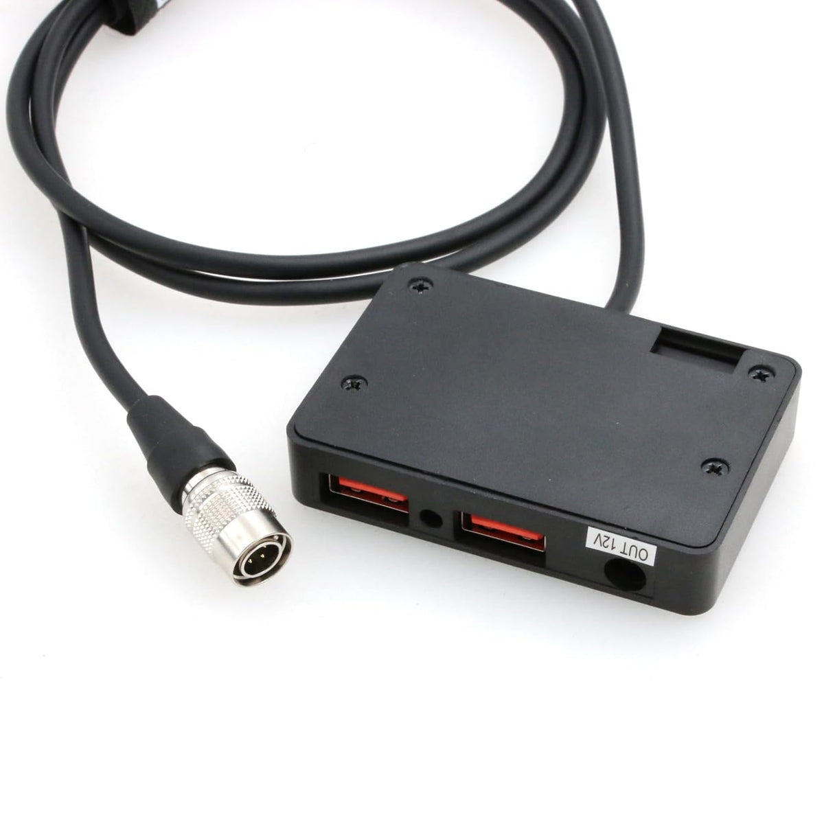 DV-SQN4S Hirose 4 Pin to Dual USB Type-A QC 3.0 - Quick Charging Power Cable for Smartphones or Tablets