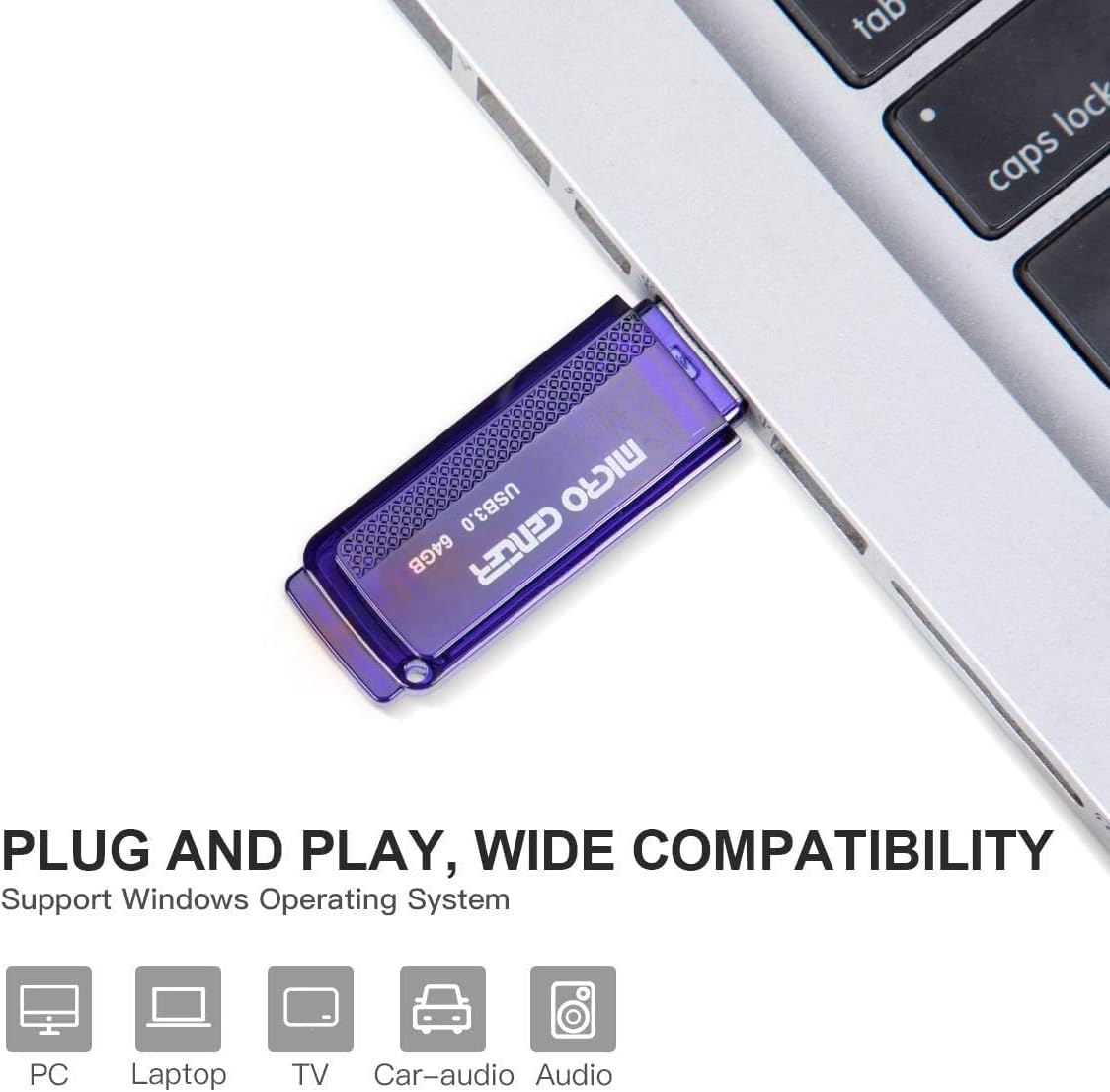 INLAND Micro Center SuperSpeed 5 Pack 64GB and 5 Pack 32GB USB 3.0 Flash Drive Mixed Multipack Thumb Drive Memory Data Storage Bulk, Much Faster Than USB2.0 Flash Drive