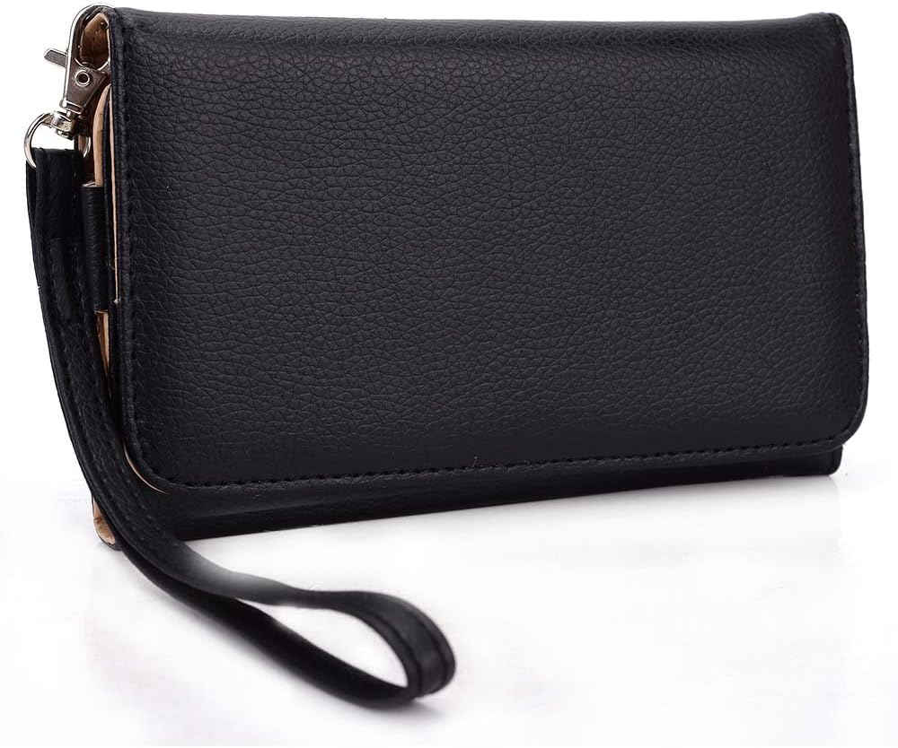 Kroo Clutch Wallet for Smartphones, Black, Fits up to 6-Inch