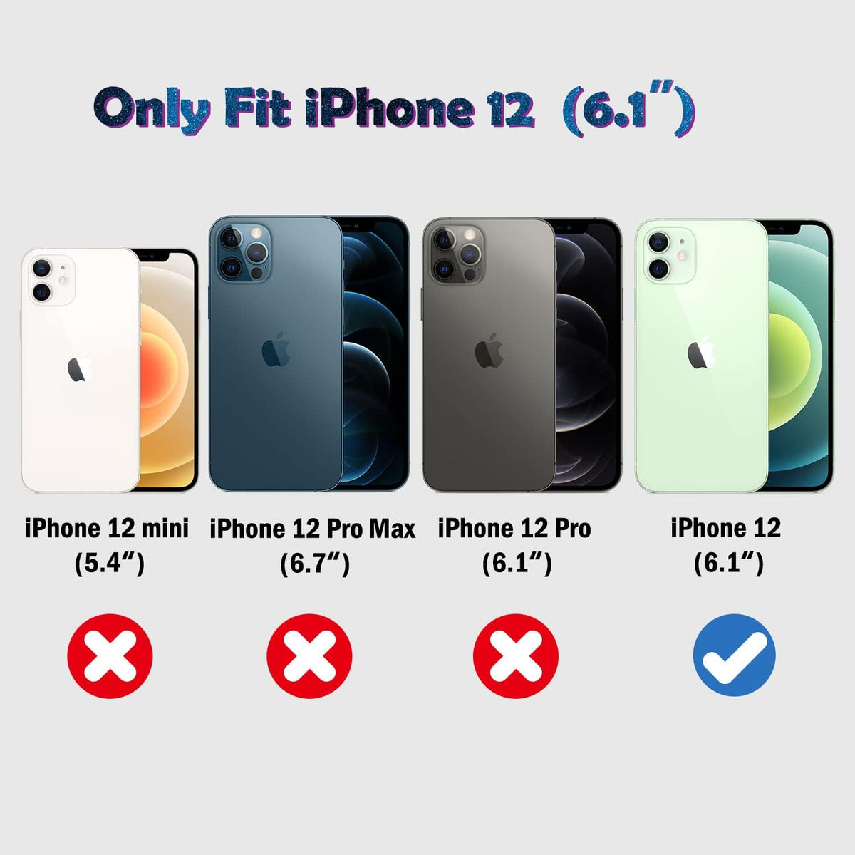 QHOHQ iPhone 12 Screen Protector 3 Pack, Ultra HD, 9H Hardness, Scratch Resistant, with 2 Tempered Glass Lens