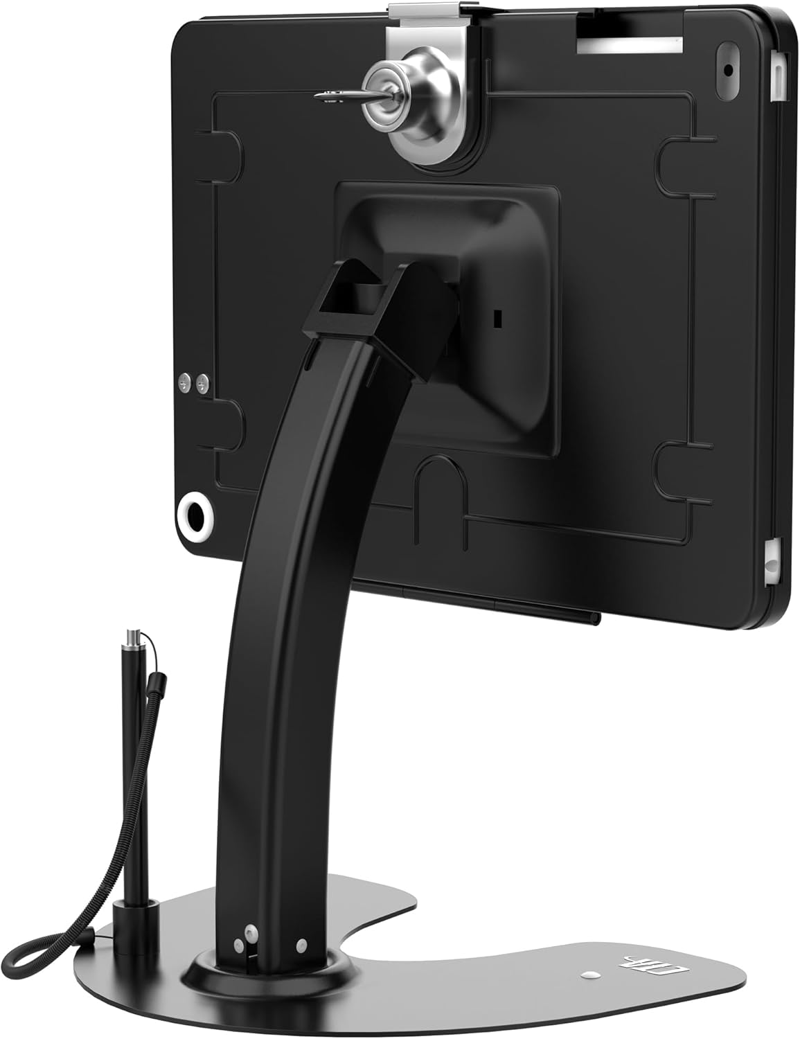 Dual Kiosk Stand – CTA Dual Security Kiosk Stand with Locking Case, Cable, and 360-Degree Rotating Base – Compatible with iPad 7th/ 8th/ 9th Gen 10.2-inch, iPad Air 4, (PAD-ASKB10) – Black