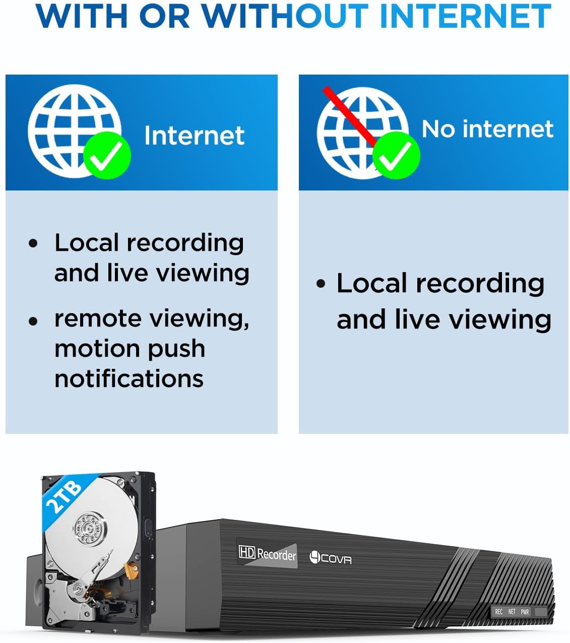 4COVR NVR Security Camera System, 6X 8MP IK10 Vandal-Proof Commercial Wired PoE IP Dome Camera IP67, AI Human Vehicle Detection, 8 Channel 4K NVR 2TB HDD, 24/7 Home Surveillance Outdoor, LY54AB8M0806