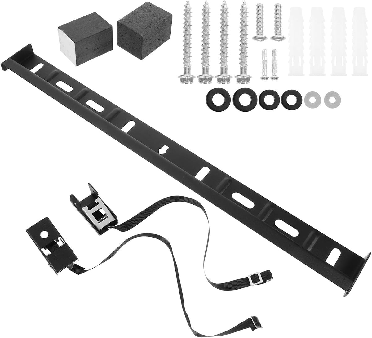 HOMOCONO 32-65 Inch No Drill Tv Wall Mount Bracket Studless Drywall Mount with Foam Padding, Renter Friendly Tv Stand