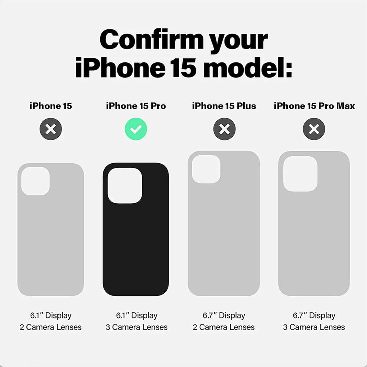 Incipio Duo iPhone 15 Pro Case - Clear, MagSafe Compatible, 12ft Drop Protection, Scratch Resistance, Wireless