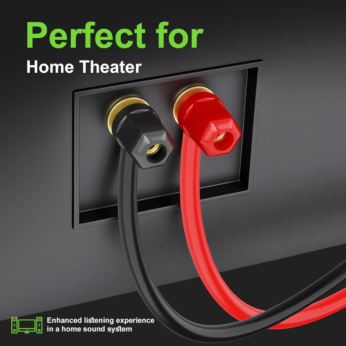GOSDENG 16 100 16 Gauge Speaker Wire- ft Spec Soft Touch Audio Wire for Car Stereos, Home Theater, Surround Sound