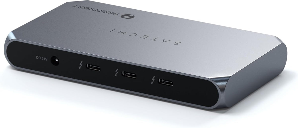 Satechi Thunderbolt 4 Dock Slim Hub Pro, USB C 100W Charging, Single 8K or Dual 4K Display, 4 Thunderbolt 4 Ports, USB 3.2 Gen2, for Mac/Windows, MacBook Pro/Air M4/M3/M2/M1, Dell, Surface, Lenovo