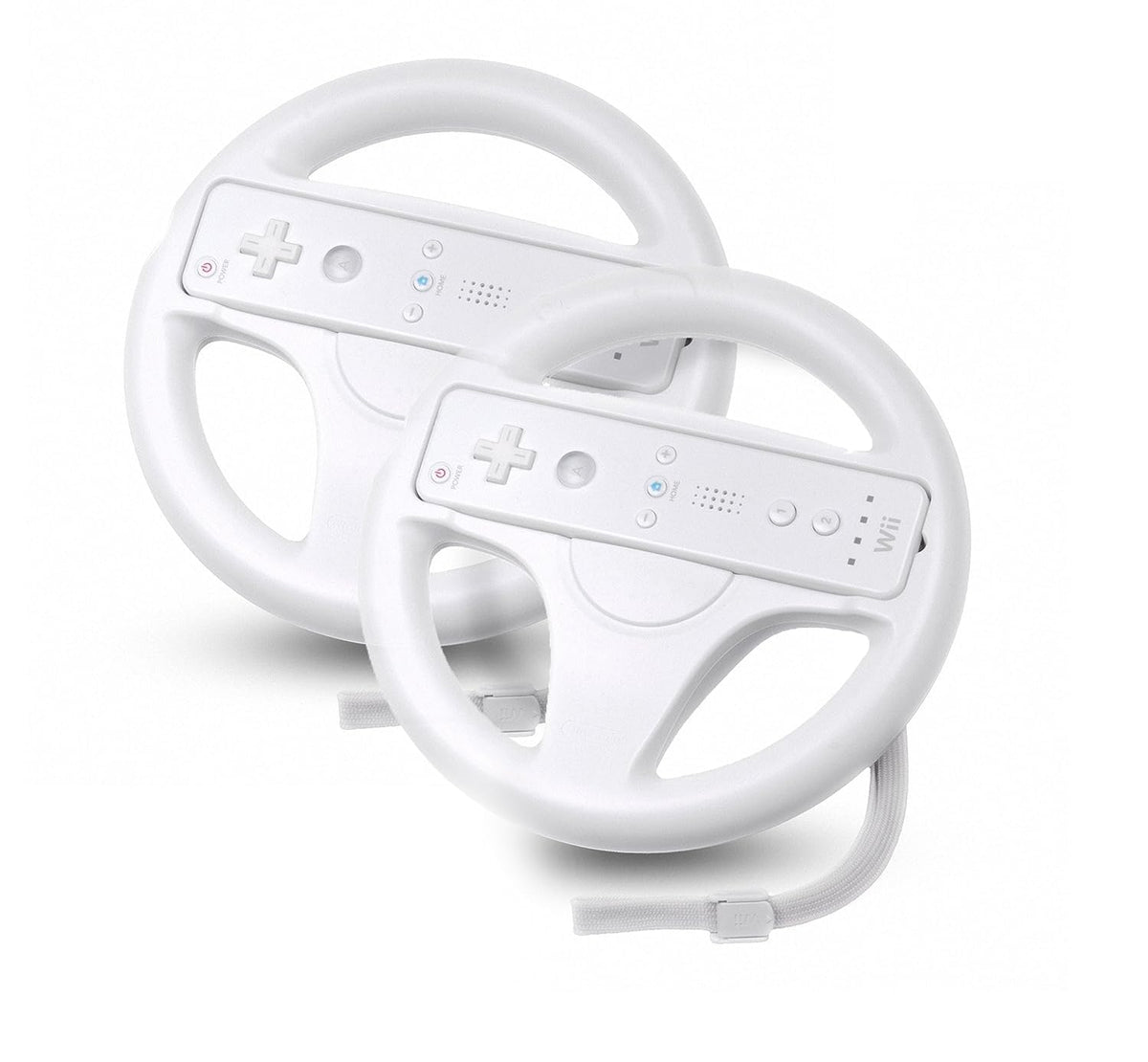 Beastron Mario Kart Racing Wheel, 2 Sets White Color Bundle