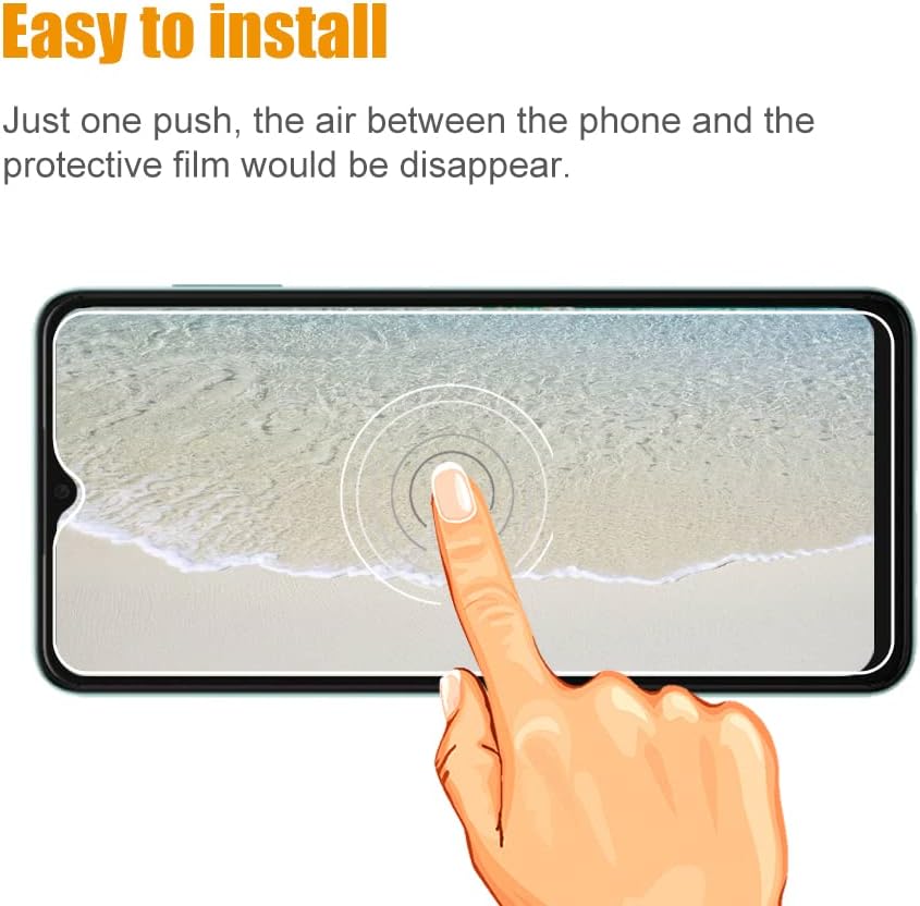 [3 Pack] Tempered Glass Screen Protector for BLU View 4 (B135DL) with 9H HD Clear Transparent Protective Film