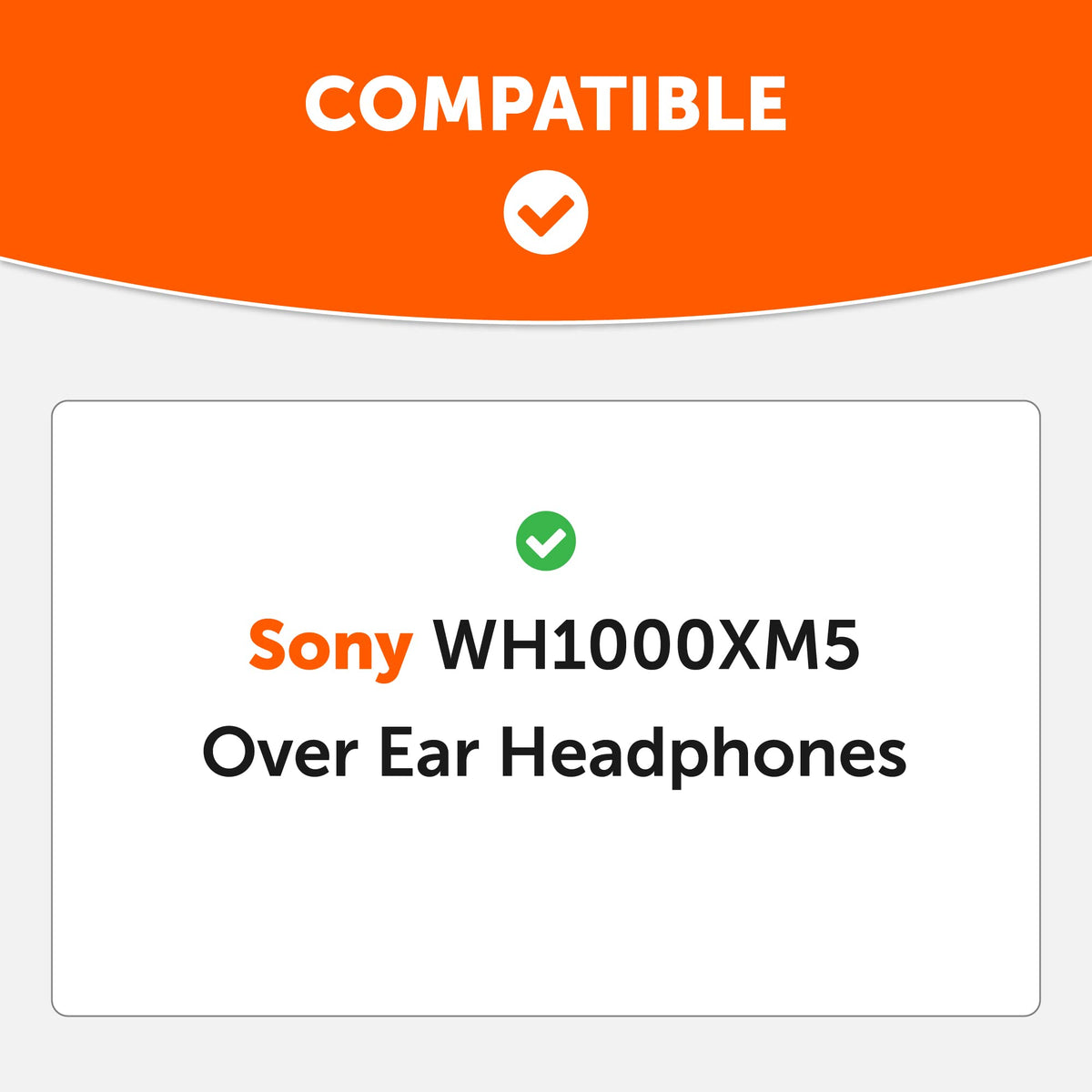 WC SweatZ XM5 - Patented Earpad Sweat Covers for Sony WH1000XM5 by Wicked Cushions | Full 360 Earpad Protection | Sweatproof & Easily Washable | Black