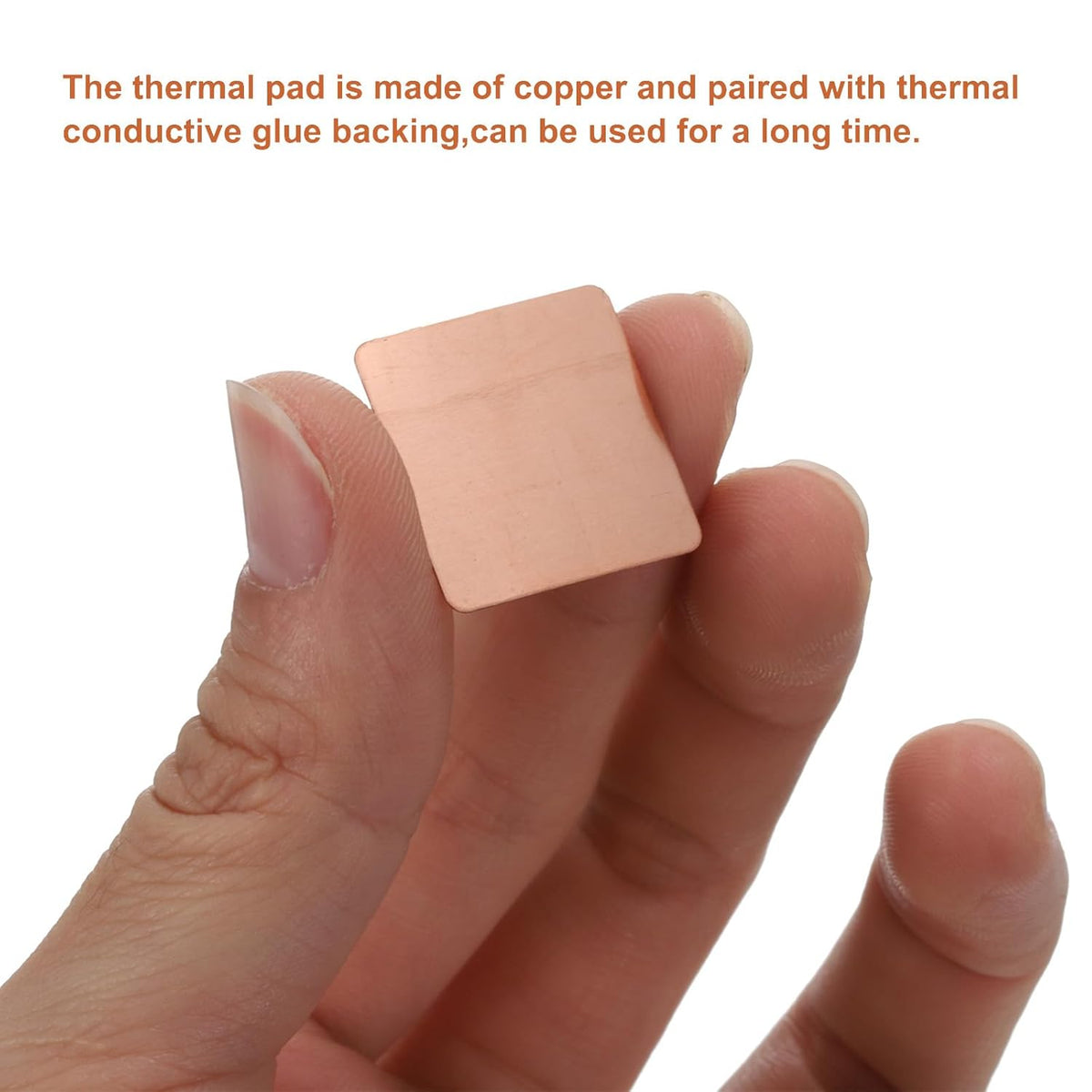 MECCANIXITY Heatsink Copper Pad Shim - 20mm x 20mm x 0.3mm Thermal Conductive Heat Sink Pack of 12