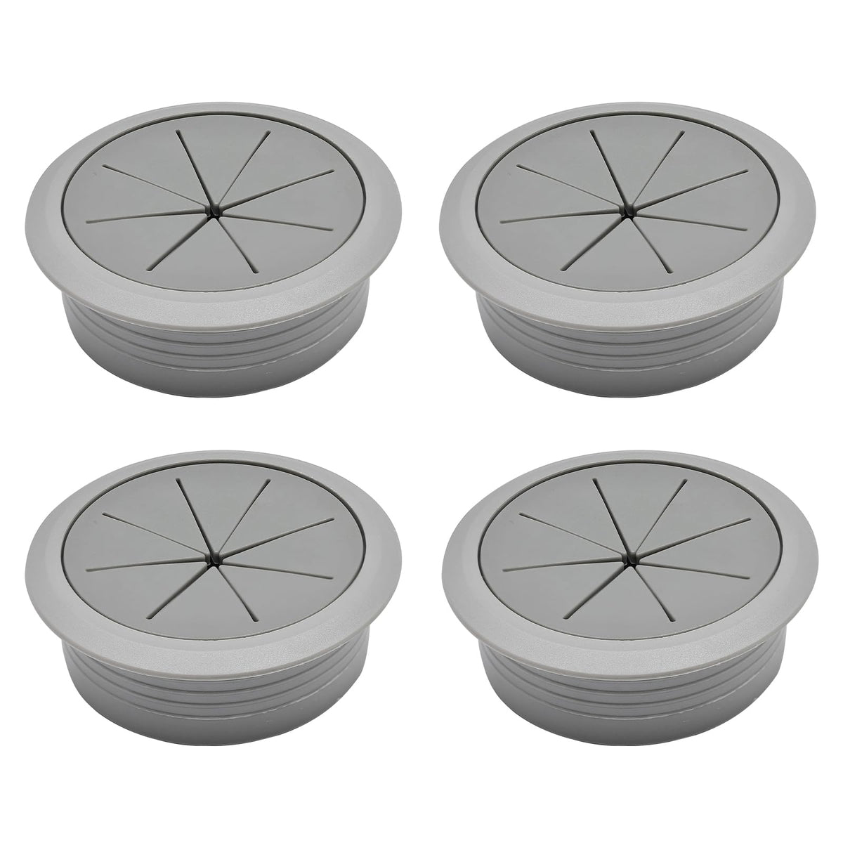 BOPOREAE 4 Pcs Desk Grommet 2" (50mm), Desk Hole Cover for Cables