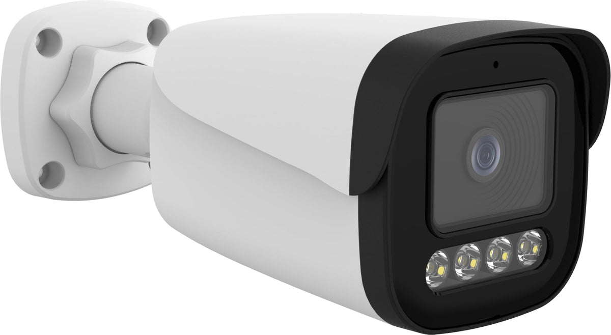 GW Security 4K 8MP TAA & NDAA Compliant Two-Way Audio Full Color Day & Night Outdoor Indoor Face Recognition PoE IP Weatherproof Bullet Security