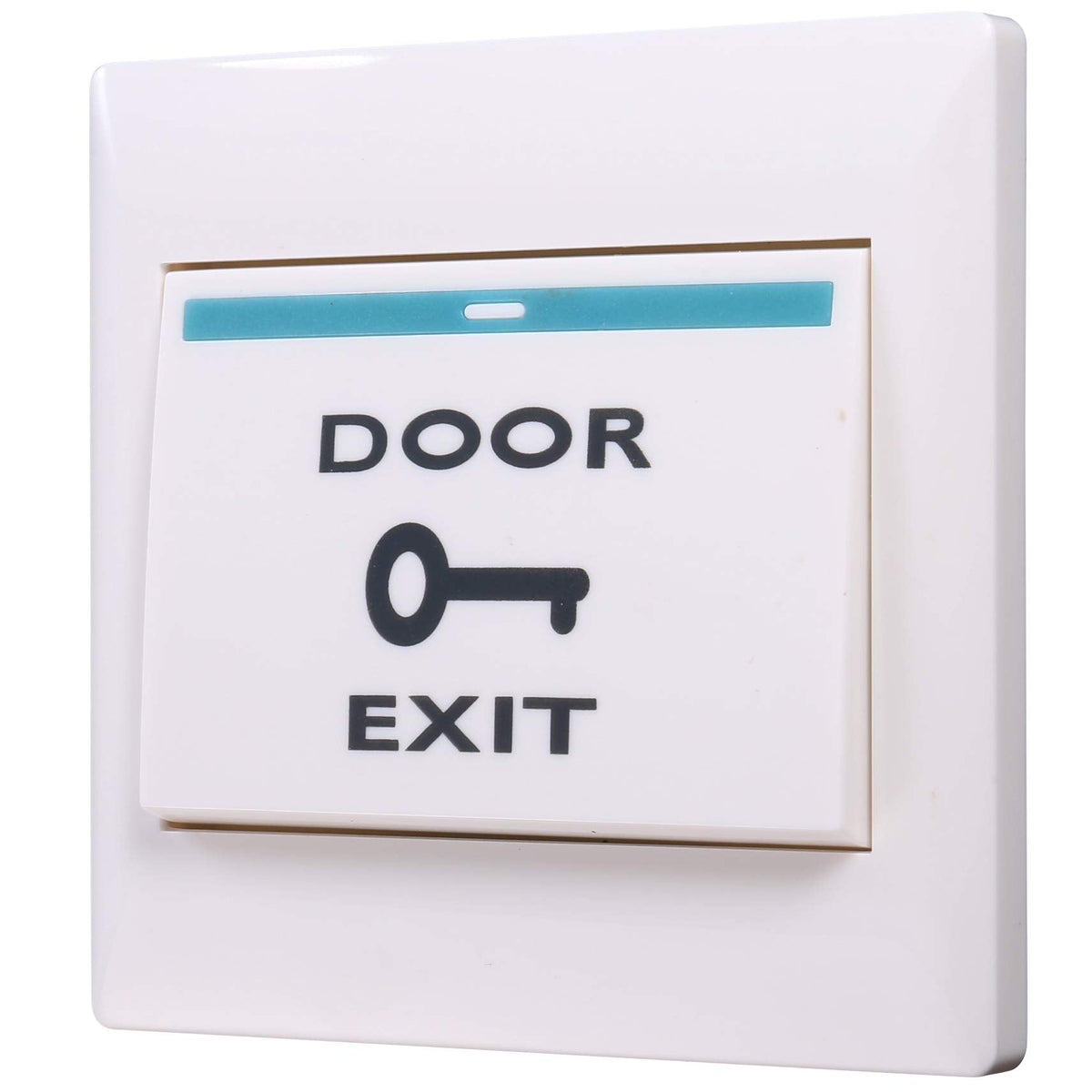 UHPPOTE DC12V Push Exit Release Button Square Rocker Switch - Flush-Mounted for Door Access Control System (Pack of 4)