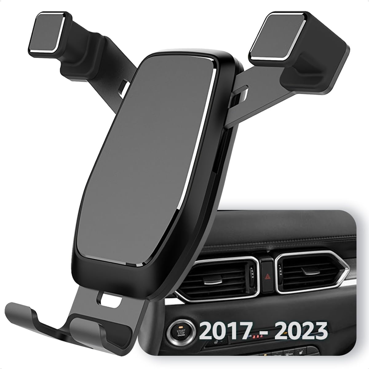 AYADA Phone Holder Compatible with CX5, Upgrade Gravity Auto Lock Phone Mount, Easy to Install Accessories 2017-2023