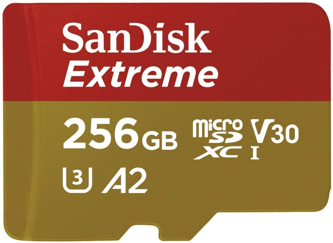 SanDisk Extreme 256GB Micro SD Card for GoPro - Works with Hero 9 Black, UHS-1 U3 / V30 A2 4K Class 10 Bundle