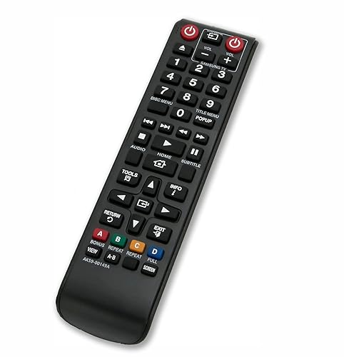 Replacement Remote Control for Samsung BD-JM57 BD-J5700/ZA BD-FM51C BD-FM51C/ZA Blu-ray Disc Player