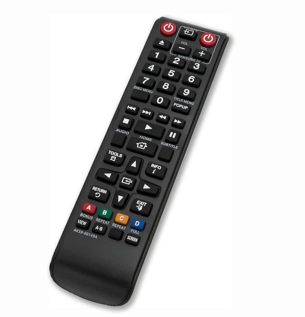 Replacement Remote Control for Samsung BD-JM57 BD-J5700/ZA BD-FM51C BD-FM51C/ZA Blu-ray Disc Player