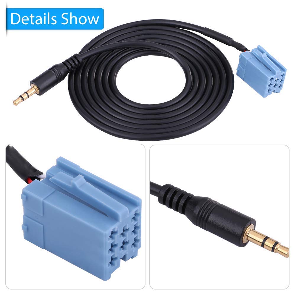 Gorgeri for aux in Adapter Aux in Adapter Cable 3.5mm Car AUX Audio Music Adapter Cable for B5