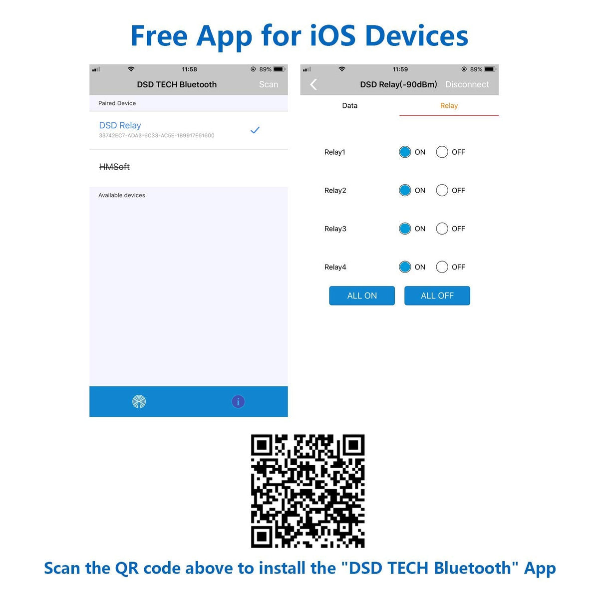 DSD TECH SH-BT01E Bluetooth Relay for iPhone and Android Devices