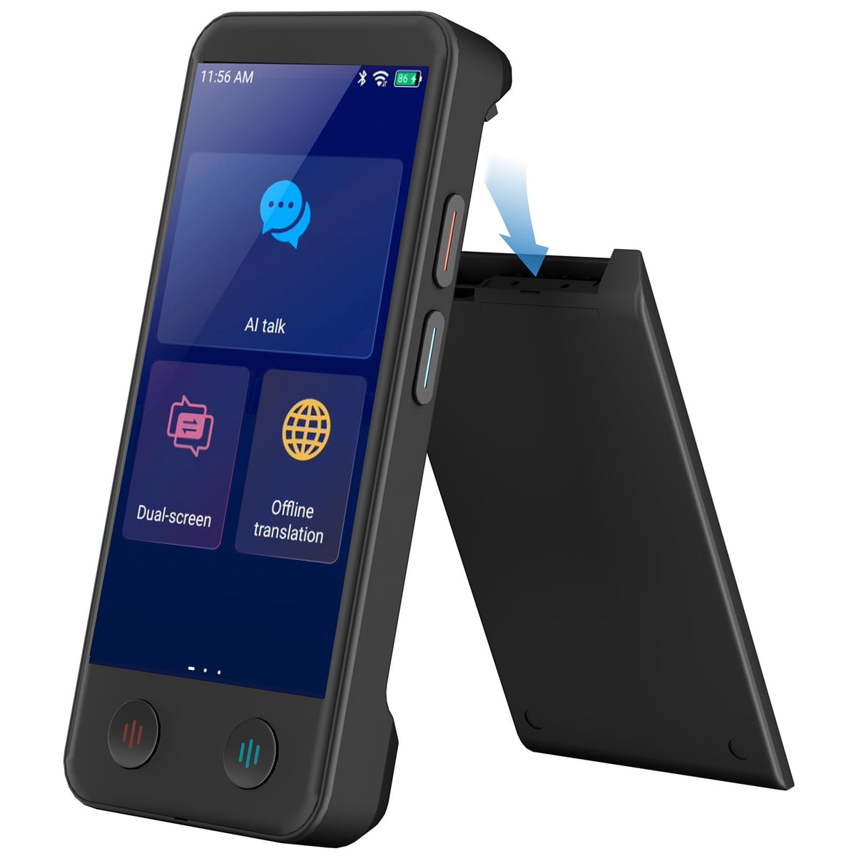 Itour D-Pro Language Translator Device, Real Time Instant Voice Translator, Dual Screen Online & Offlinetranslation Device For B