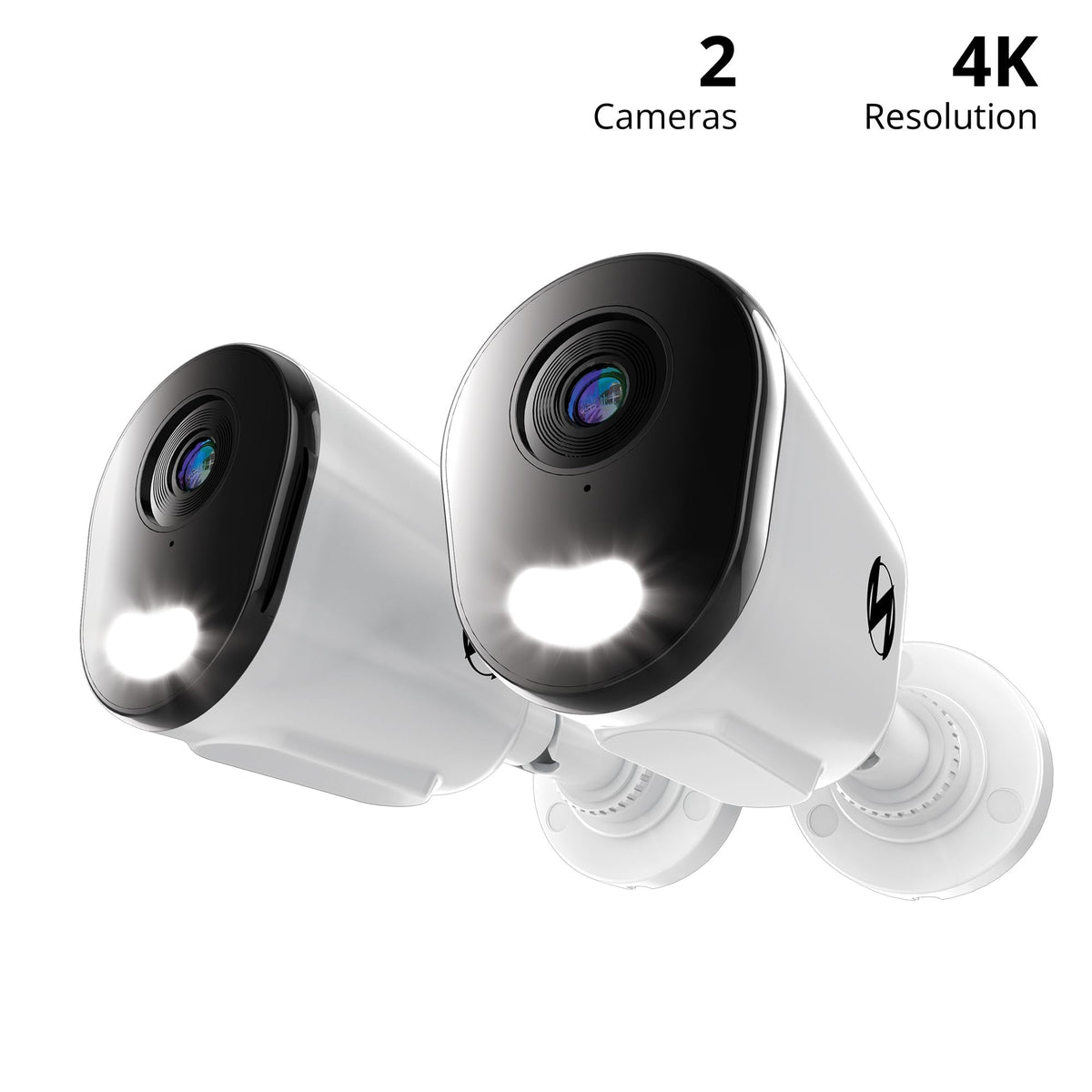 Night Owl Add On Wired IP 4K HD Indoor/Outdoor Deterrence Cameras with 2-Way Audio (2 Pack)