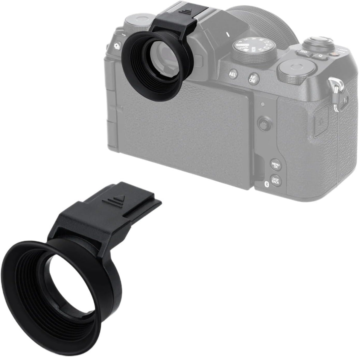 Generic XS20, XS10, XT200 Compatible for Fujifilm Soft Silicone Camera Eyecup Eyepiece Viewfinder with Hot Shoe