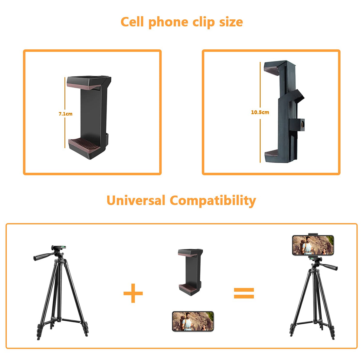 Phone Tripod, LINKCOOL 42 inches Portable Adjustable Cell Phone Tripod Stand with Phone Mount & Wireless Control Remote for iPhone/Android Smartphone