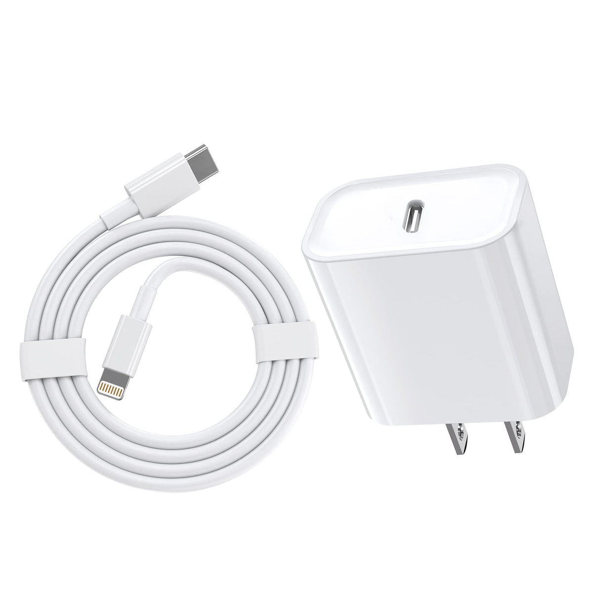 iPhone Fast Charger, 20W[Apple MFi Certified] USB Type C Fast Charging Block Power Delivery Lightning Charger with 3.3ft Lightning Cable for iPhone 13