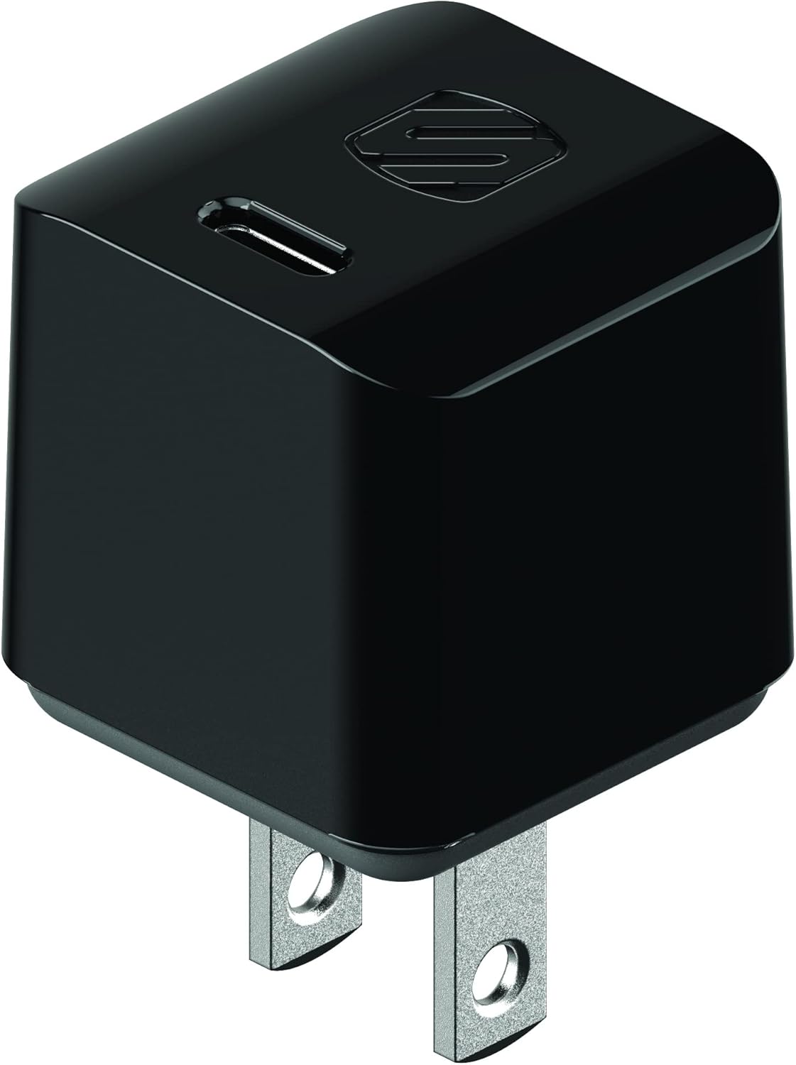Scosche HPDC30M Powervolt 30W USB Type-C Wall Charger, Fast Charging Compatible with Power Delivery 3.0, 2.0, Black
