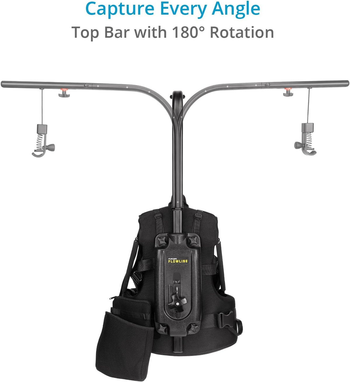 FLYCAM Starter Female Flowline-01 Body Support Rig for Camera & Gimbals (X-Large/XX-Large). 180° Top Bar Rotation & 3-7.5kg / 6-16lb Payload