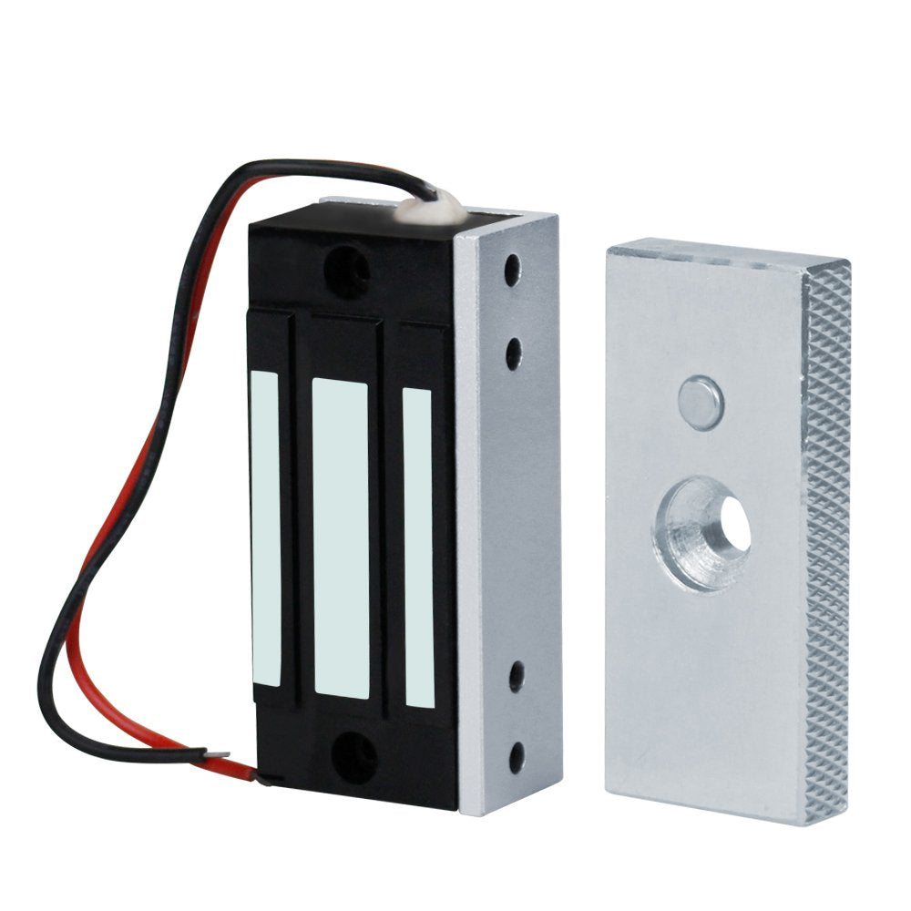 HFeng Electric 60KG Magnetic Lock DC12V Mini Electromagnetic Lock Cabinet Door Access Control System kit 130lbs Holding Force