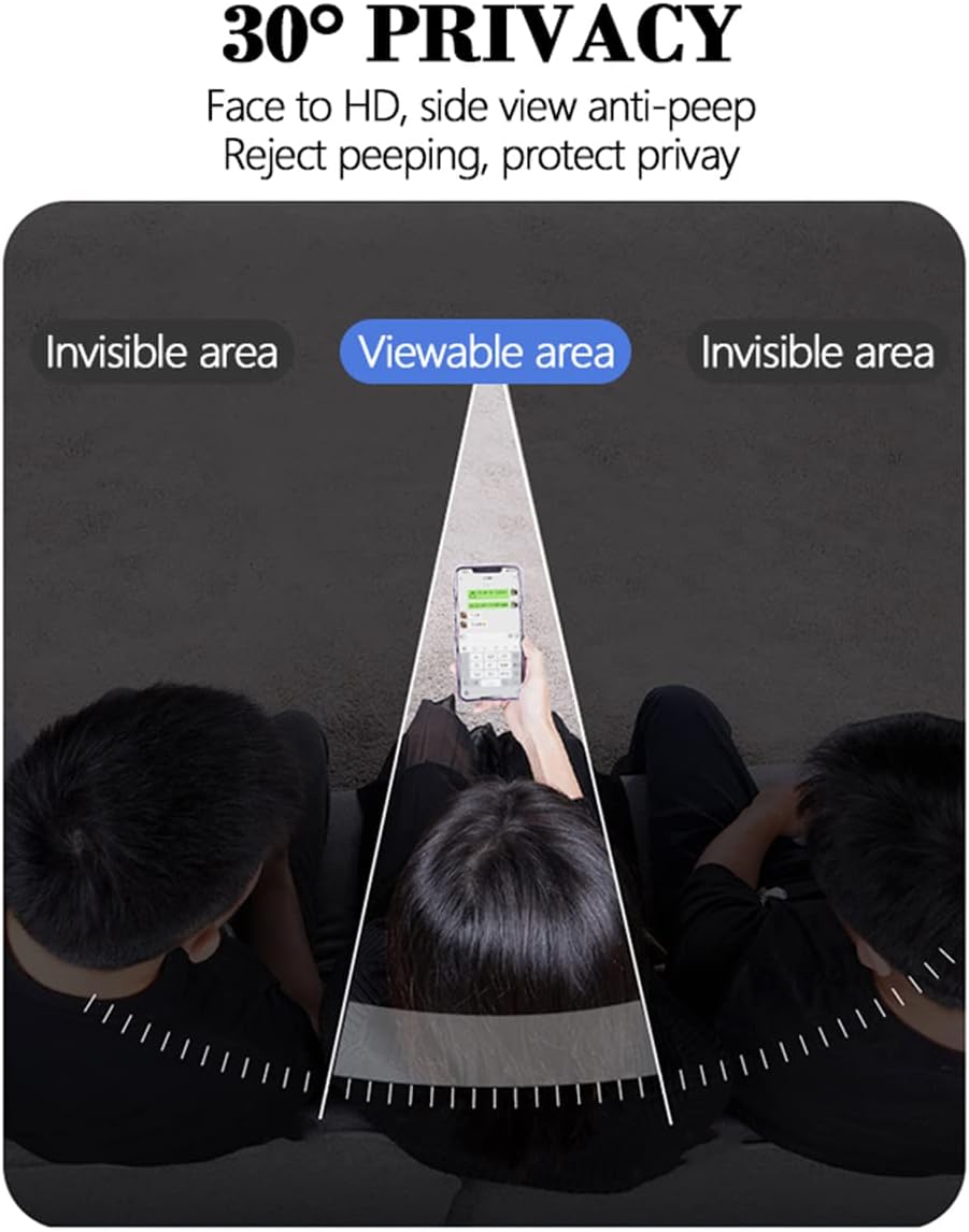 2Pack Hydrogel Screen Protector for iPhone 15 Pro Max | Anti-Spy, Case Friendly, High Sensitivity Soft TPU Film