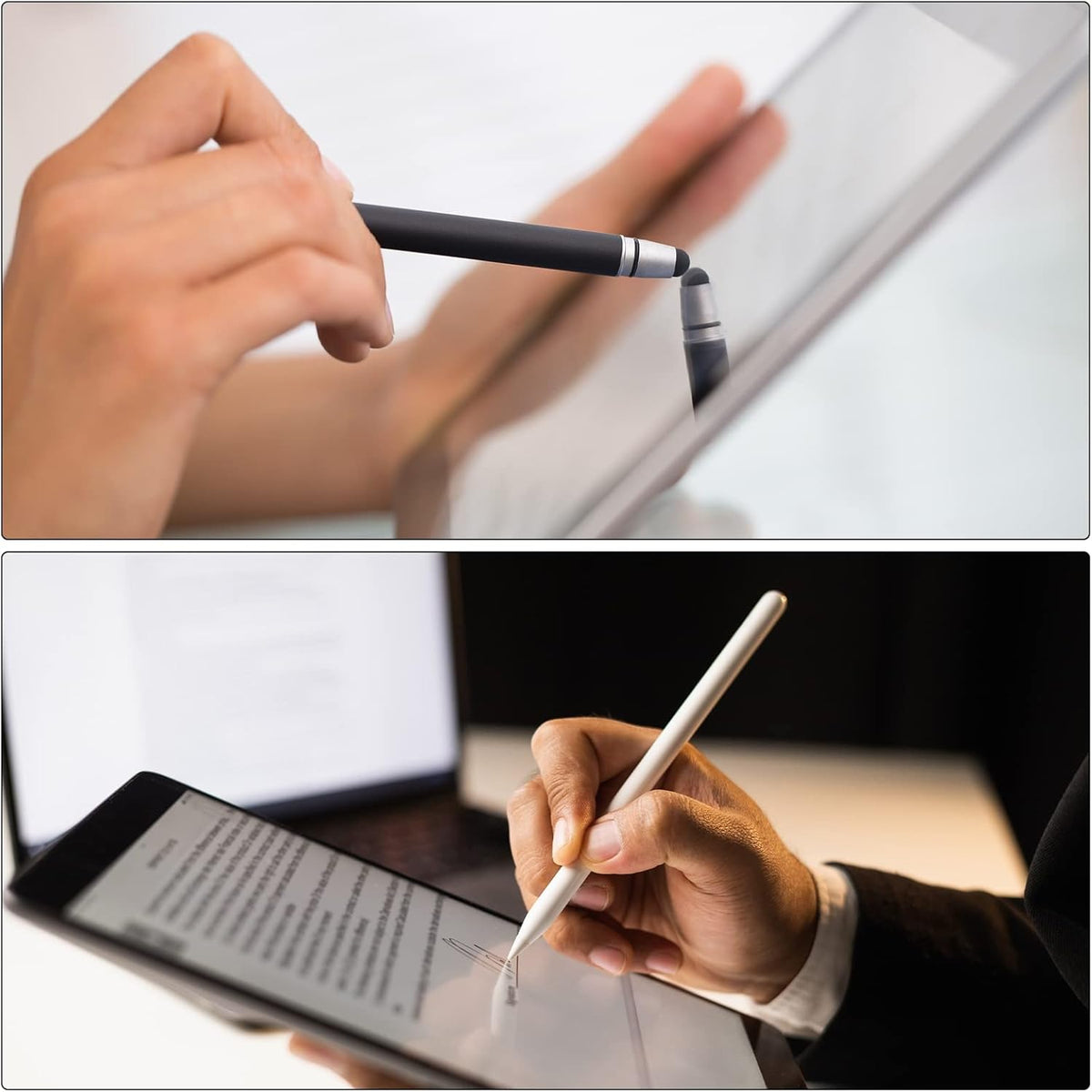 MECCANIXITY 30pcs 6.5mm Stylus Pen Fine Tips, Conductive Rubber Capacitive Touch Screen Universal Replacement