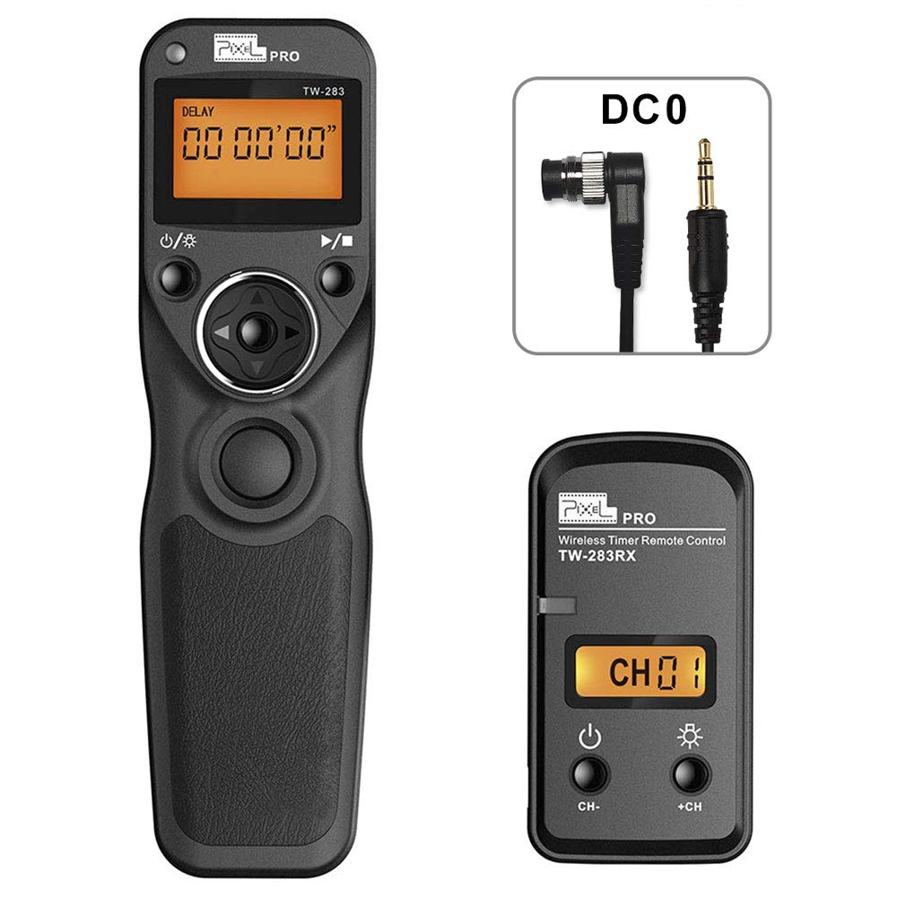 Wireless Remote Shutter Release Cable Wired Timer Remote Control TW-283DC0 Compatible for Nikon D850 D810 D800 D700 D500 D300 D300s D200 D40s D800E