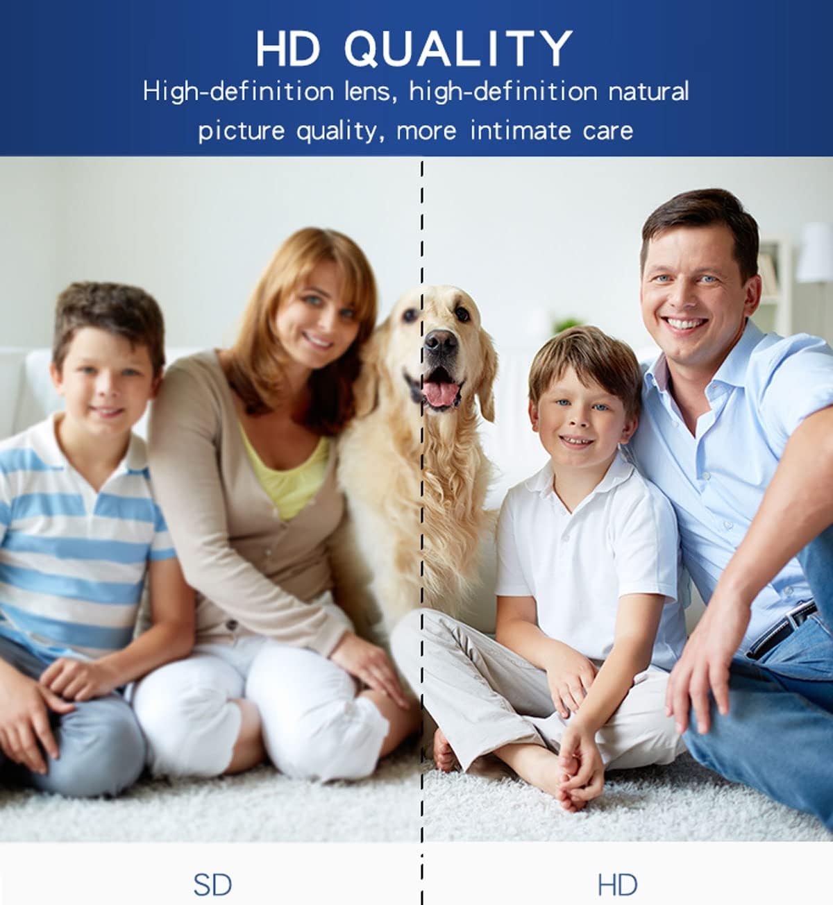 senri Mini Security Camera, 1080P HD WiFi Home Indoor/Outdoor Camera for Baby/Pet/Nanny, Remote Viewing