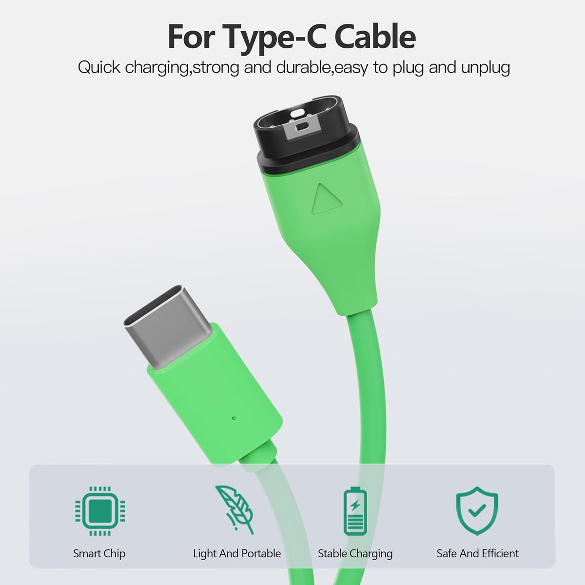 AWINNER Charger for Garmin Watch, USB C - 1 Pack