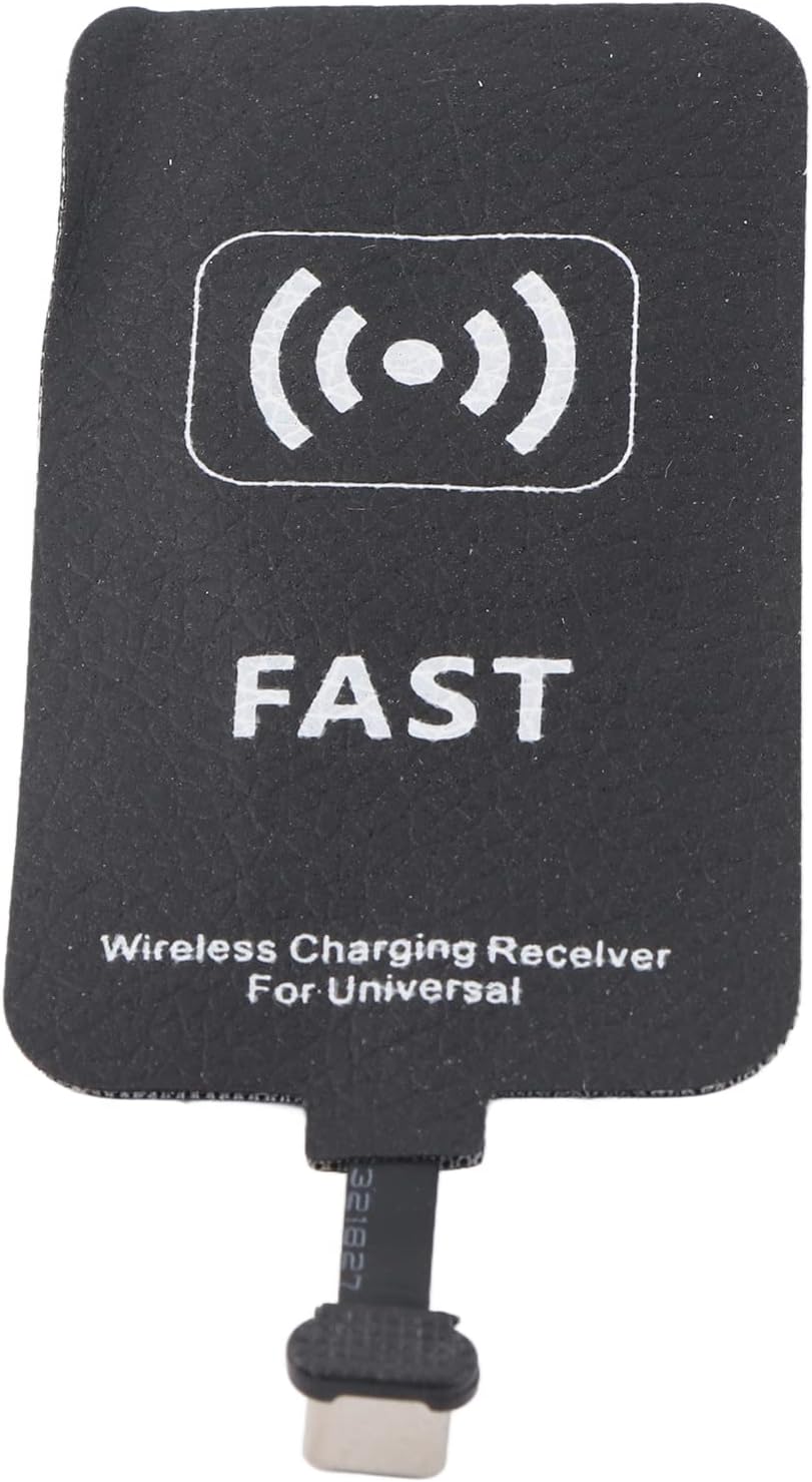 Wireless Charging Receiver, 10W Fast Charging Adapter with USB C Interface, Universal for All Type C Mobile Phones
